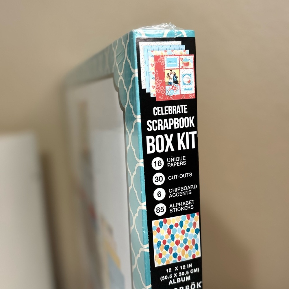 NWT Colorbok Celebration Scrapbook Kit Album + Papers Stickers Chipboard Accents - Picture 4 of 4